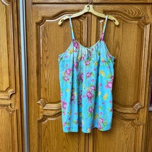 Betsey Johnson Intimates size large. Pretty print cute style. Has alot of wear